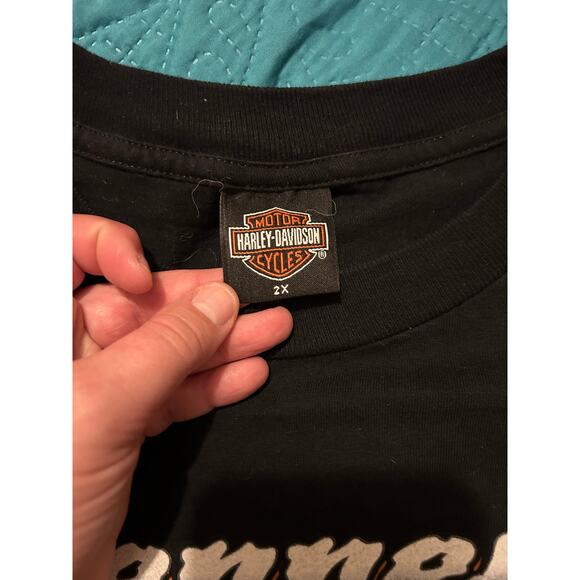 Harley-Davidson Men's Sz 2XL T-Shirt Denney's Springfield, MO Black Short Sleeve - Picture 5 of 6